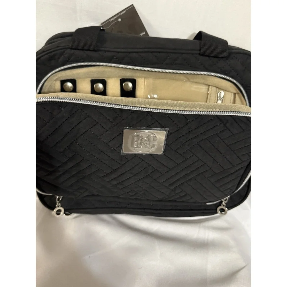 B&C Large Hanging Travel Orginzer Bag Black Multi-pockets
